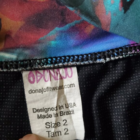 Dona Jofit Colorful Paint Abstract Golf Tennis Tiered Skort - Picture 13 of 16